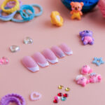 Glitter French Press-on Nails